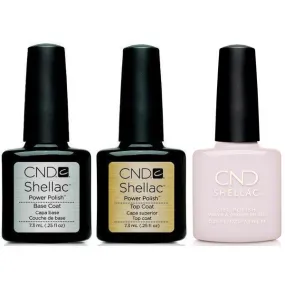 CND - Shellac Combo - Base, Top & Pointe Blanc