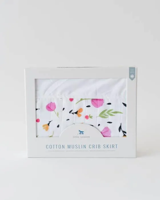 Cotton Muslin Crib Skirt