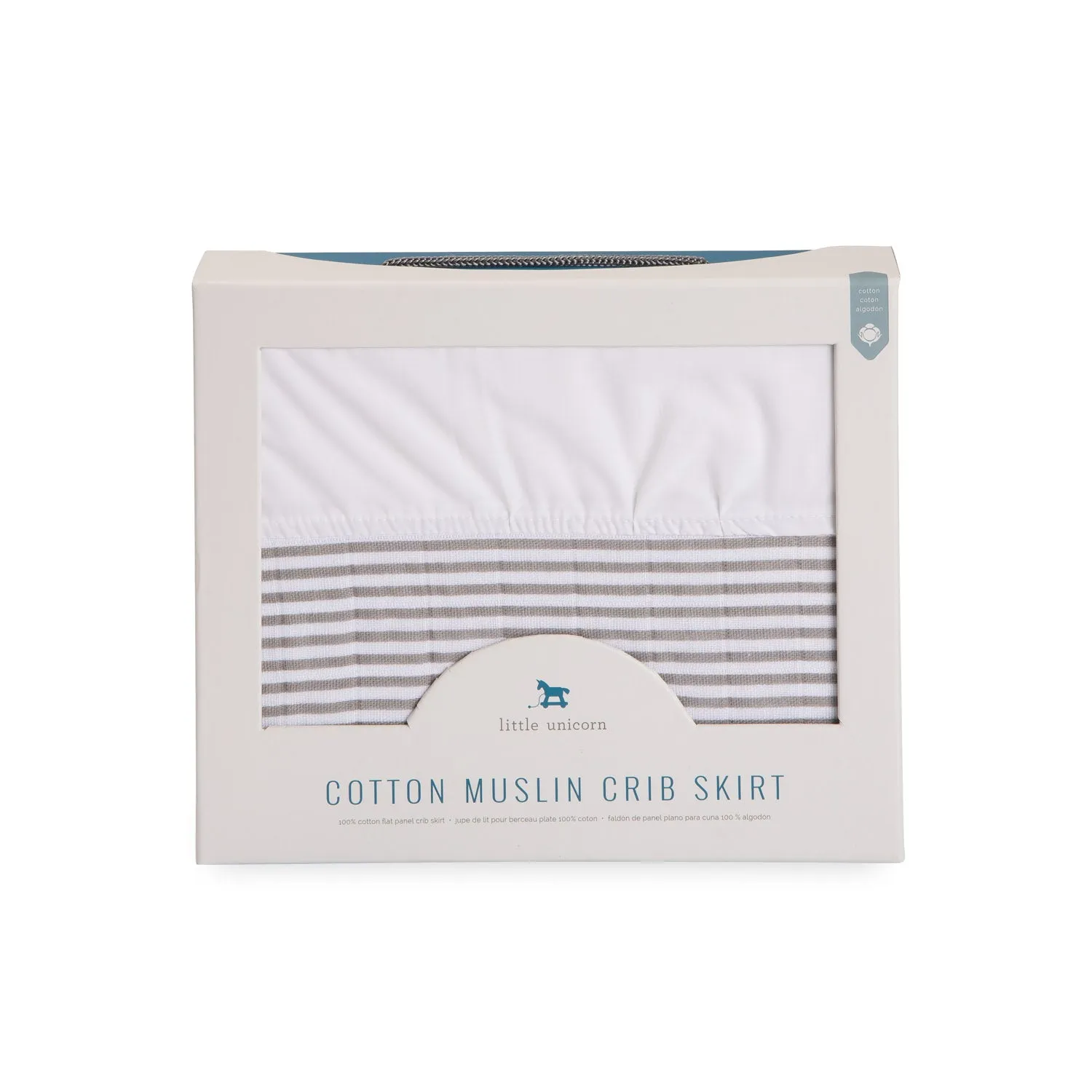 Cotton Muslin Crib Skirt