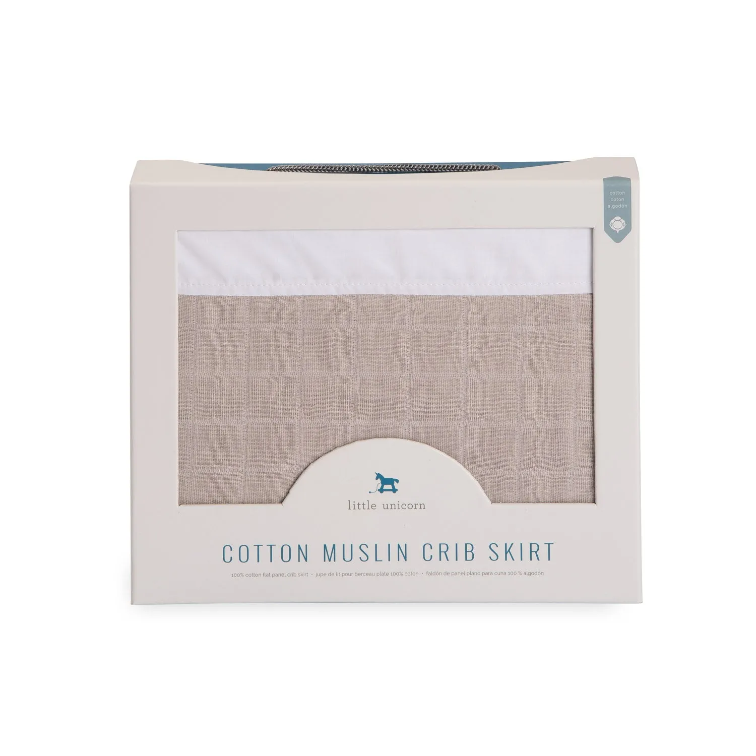 Cotton Muslin Crib Skirt