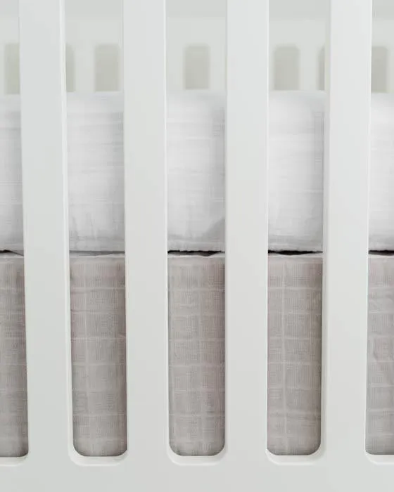 Cotton Muslin Crib Skirt