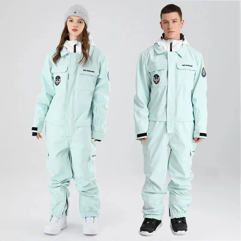 Couple Snowboard Jumpsuits Loose Warm Snowboard Wear