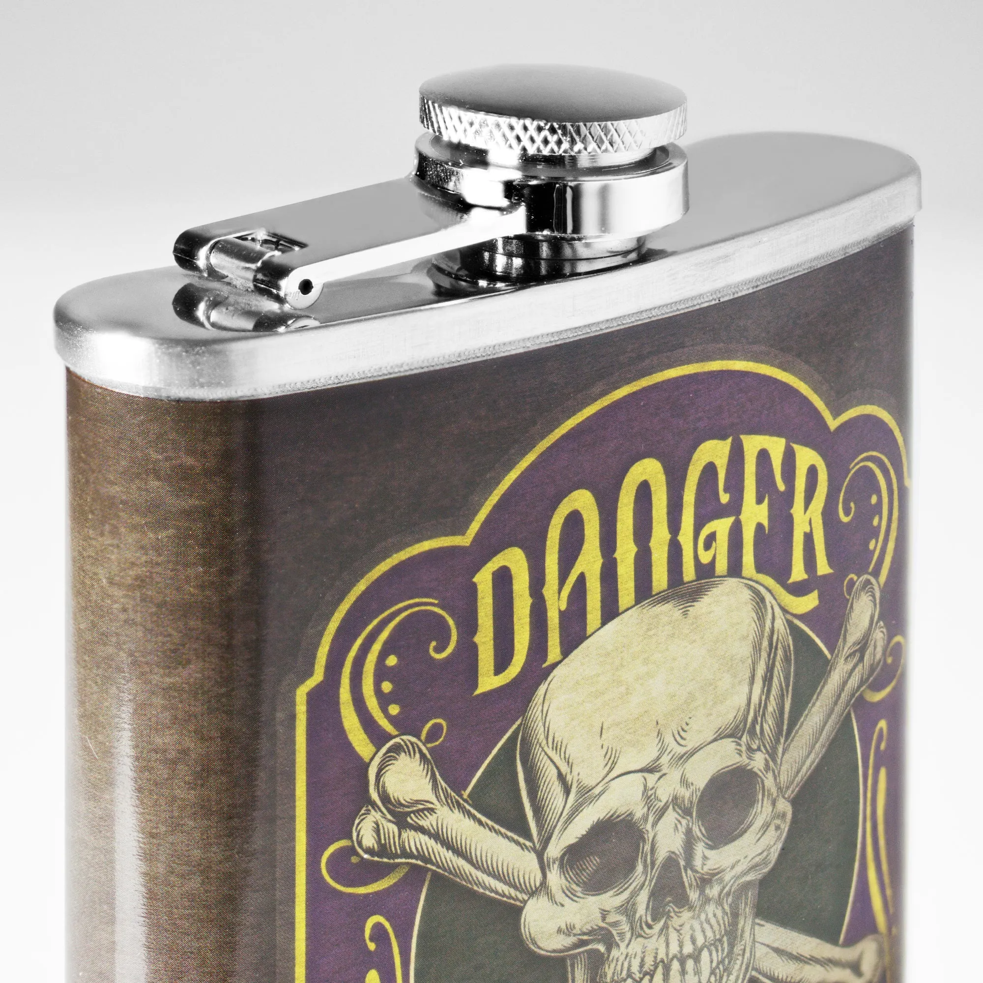 Danger Witch’s Grade Poison Stainless Steel 8 oz Liquor Flask