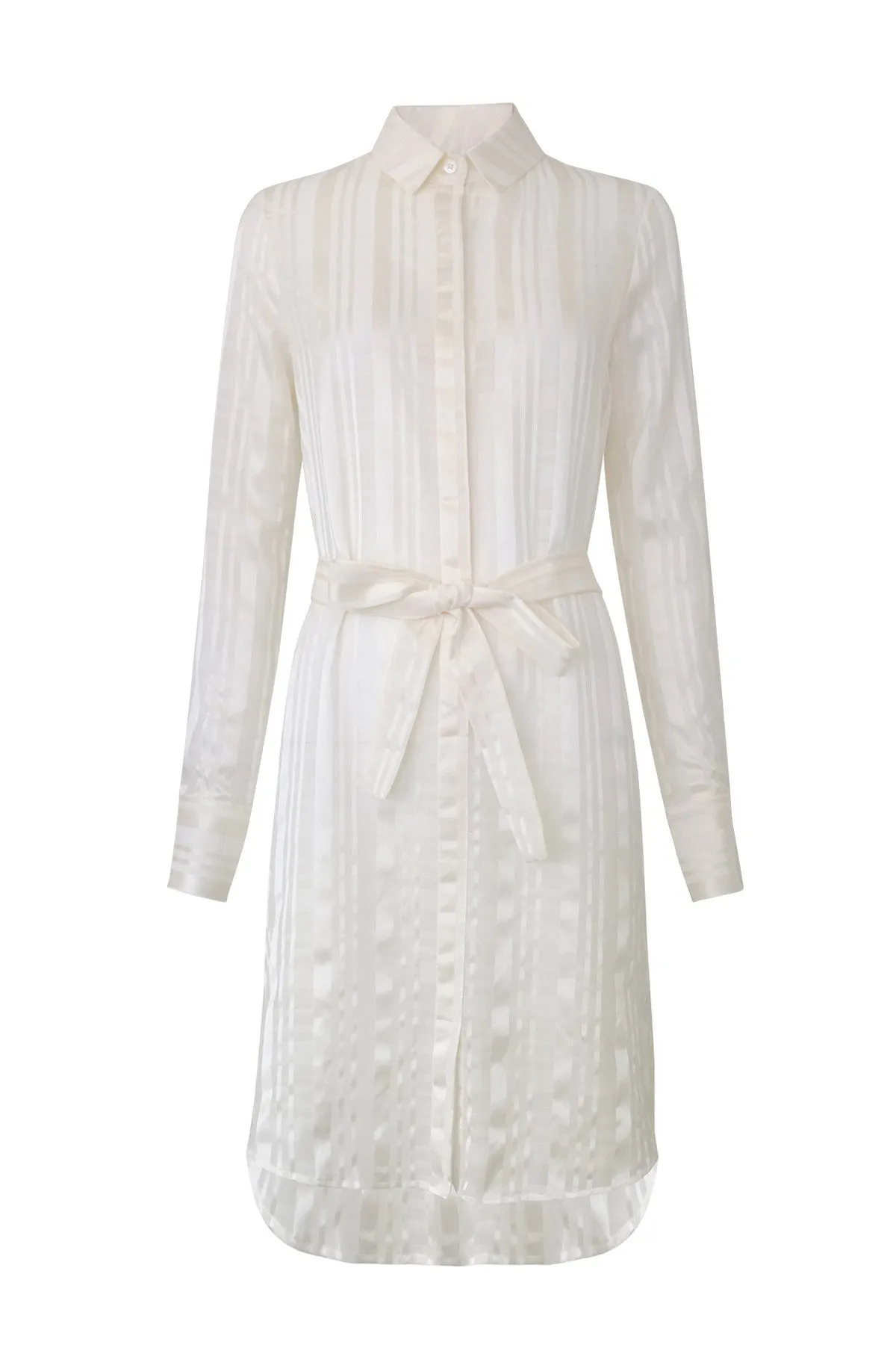 Danna Chiffon Shirt Dress (Silk Underdress Included)