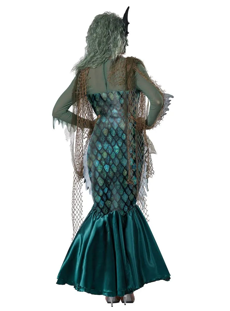 Dark Sea Siren Womens Deluxe Halloween Costume