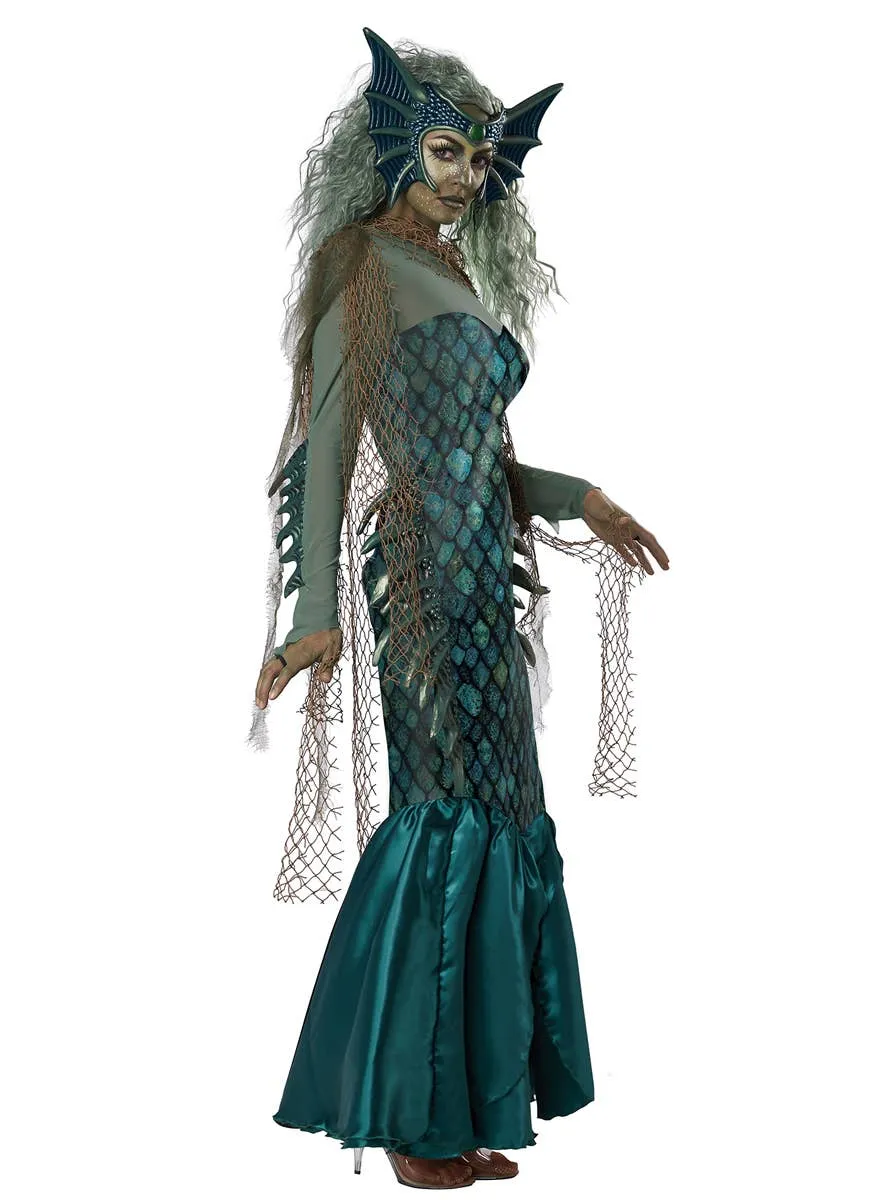 Dark Sea Siren Womens Deluxe Halloween Costume