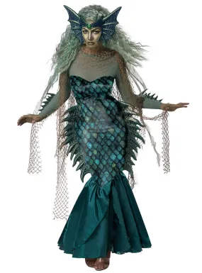 Dark Sea Siren Womens Deluxe Halloween Costume