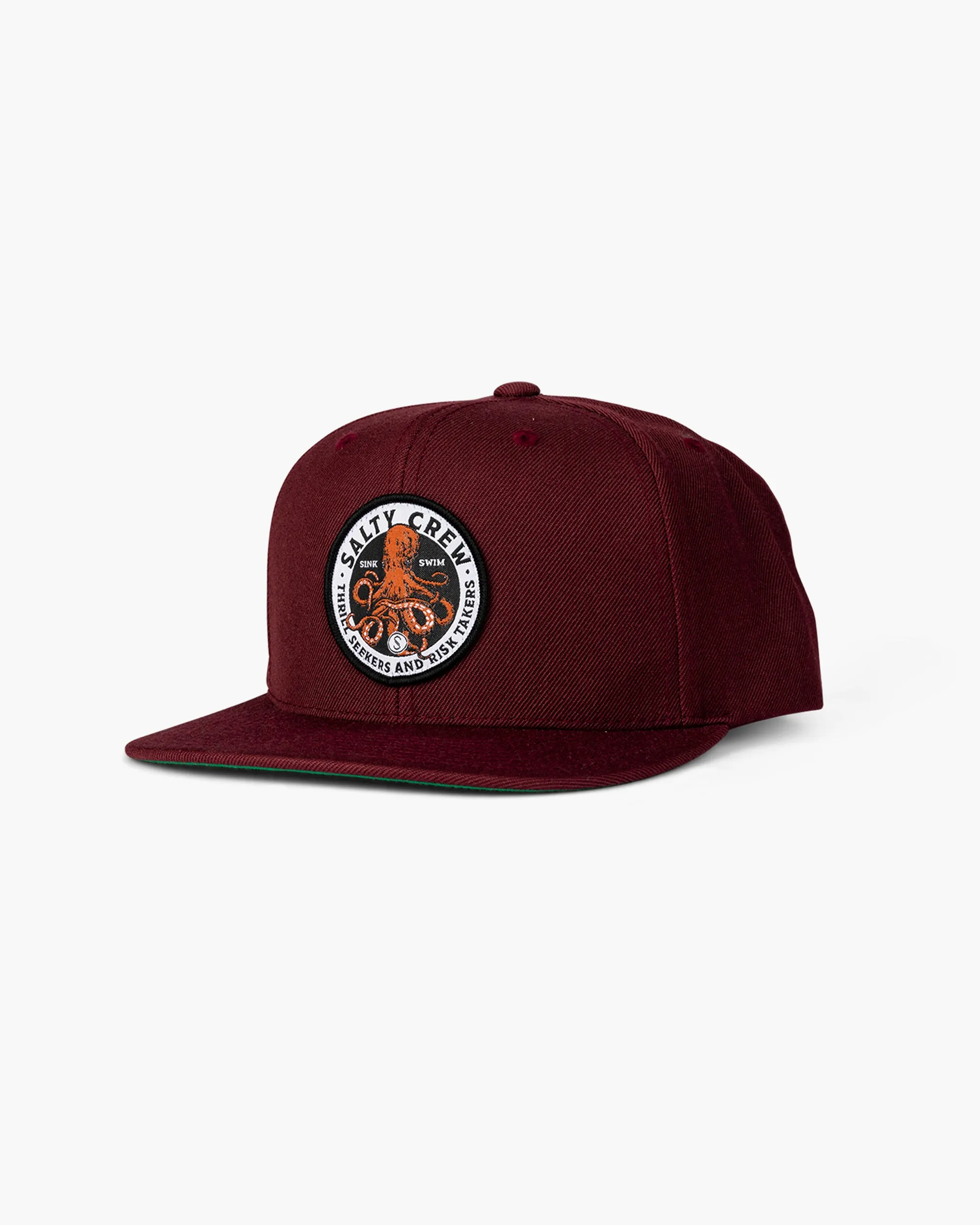 Deep Reach 6 Panel Hat - Burgundy