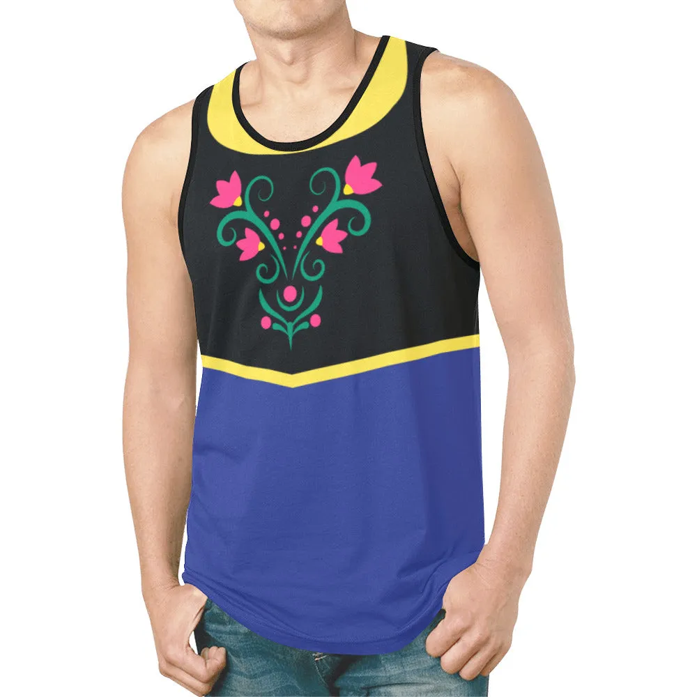 Disney Frozen Anna Blue Unisex Character Tank Top