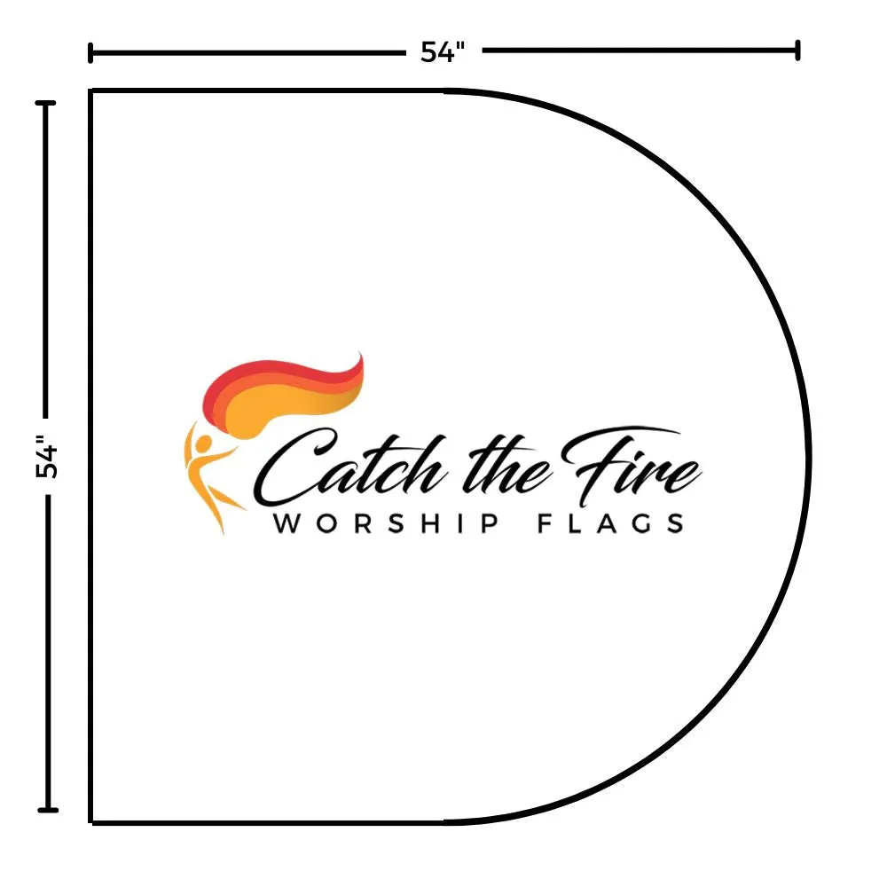 DIY Worship Flag Kit - Green Sheer