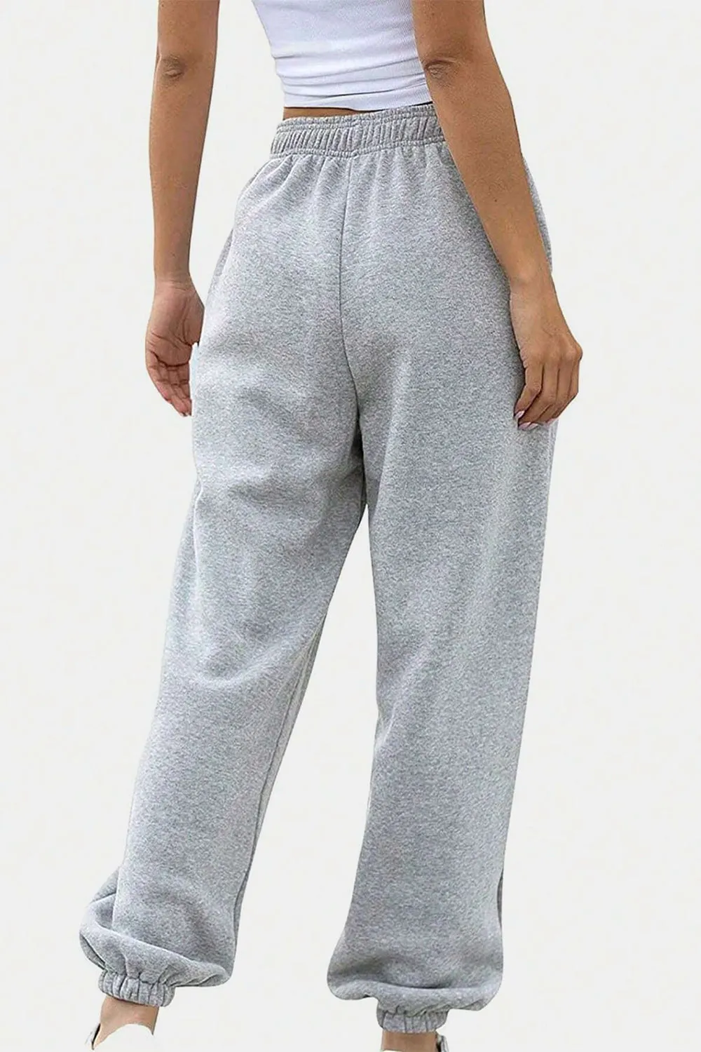 Elastic Waist Joggers with Pockets New Women's Fashion Sweatpants