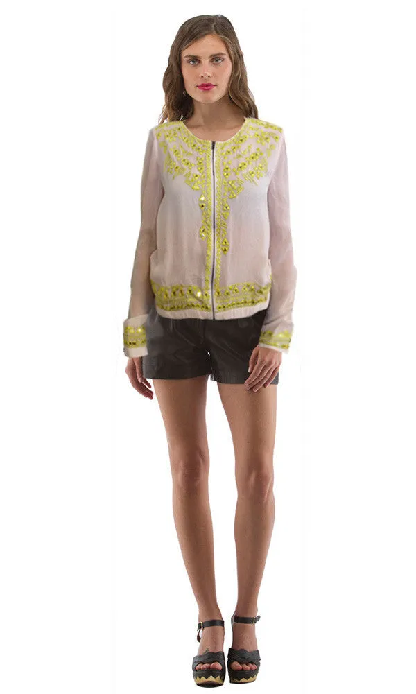 Embroidered Mirror Jacket