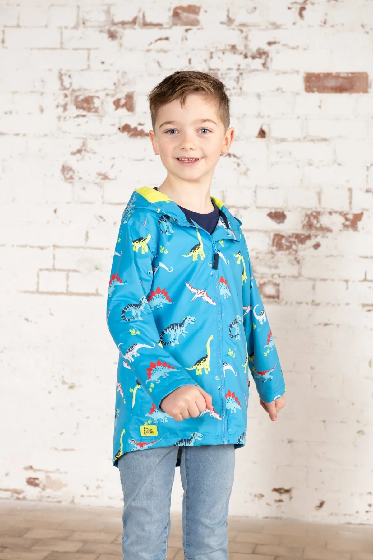 Ethan Jacket -  Blue Dino Print