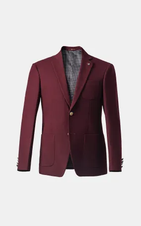 EXECUTIVE TAILORED MEN'S COAT MAROON