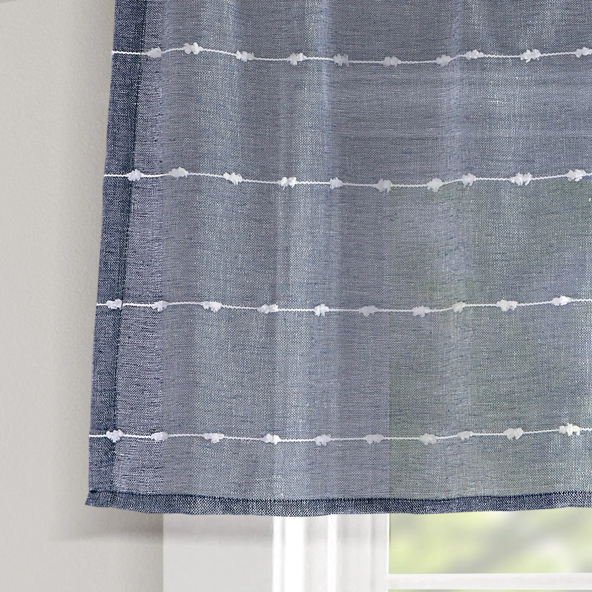 Farmhouse Textured Sheer Valance