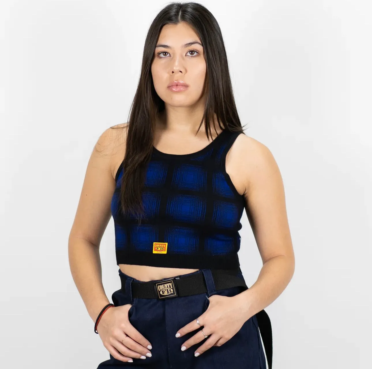 FB County Flannel Tank Tops