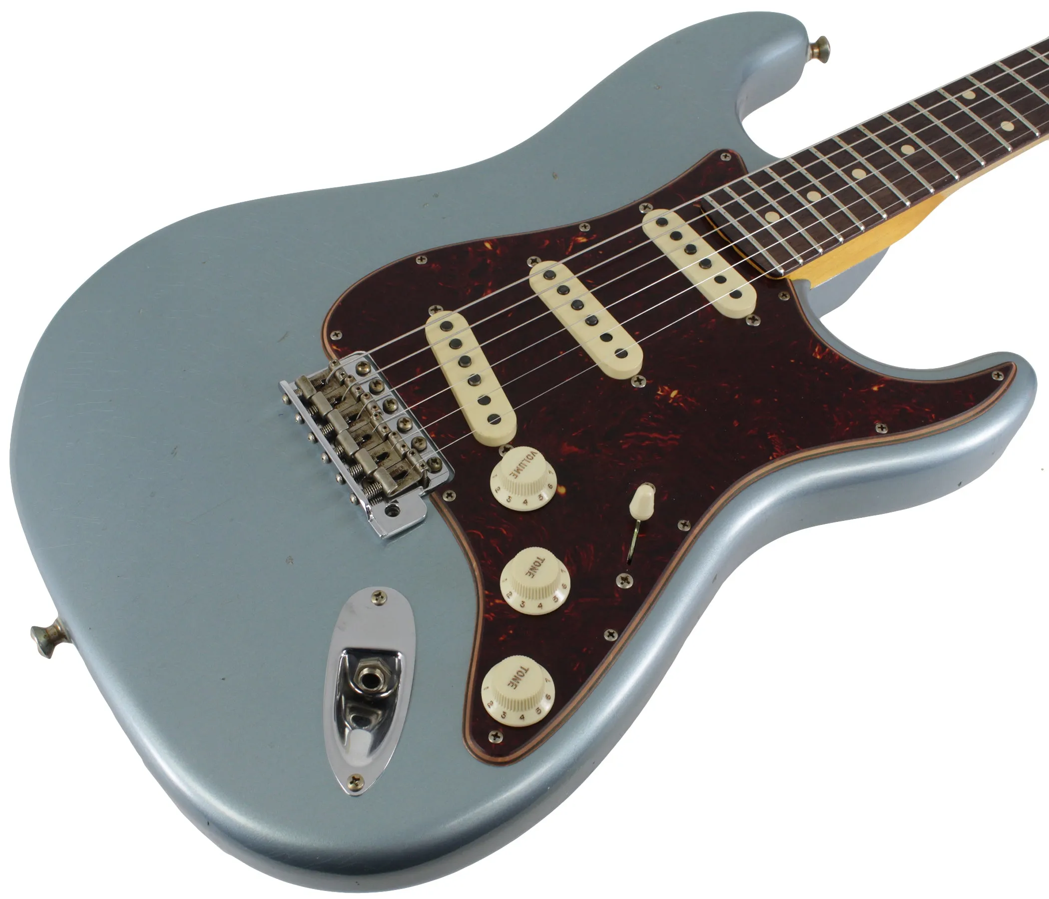 Fender Custom Shop Postmodern Stratocaster, Journeyman Relic, Faded Aged Blue Ice Metallic