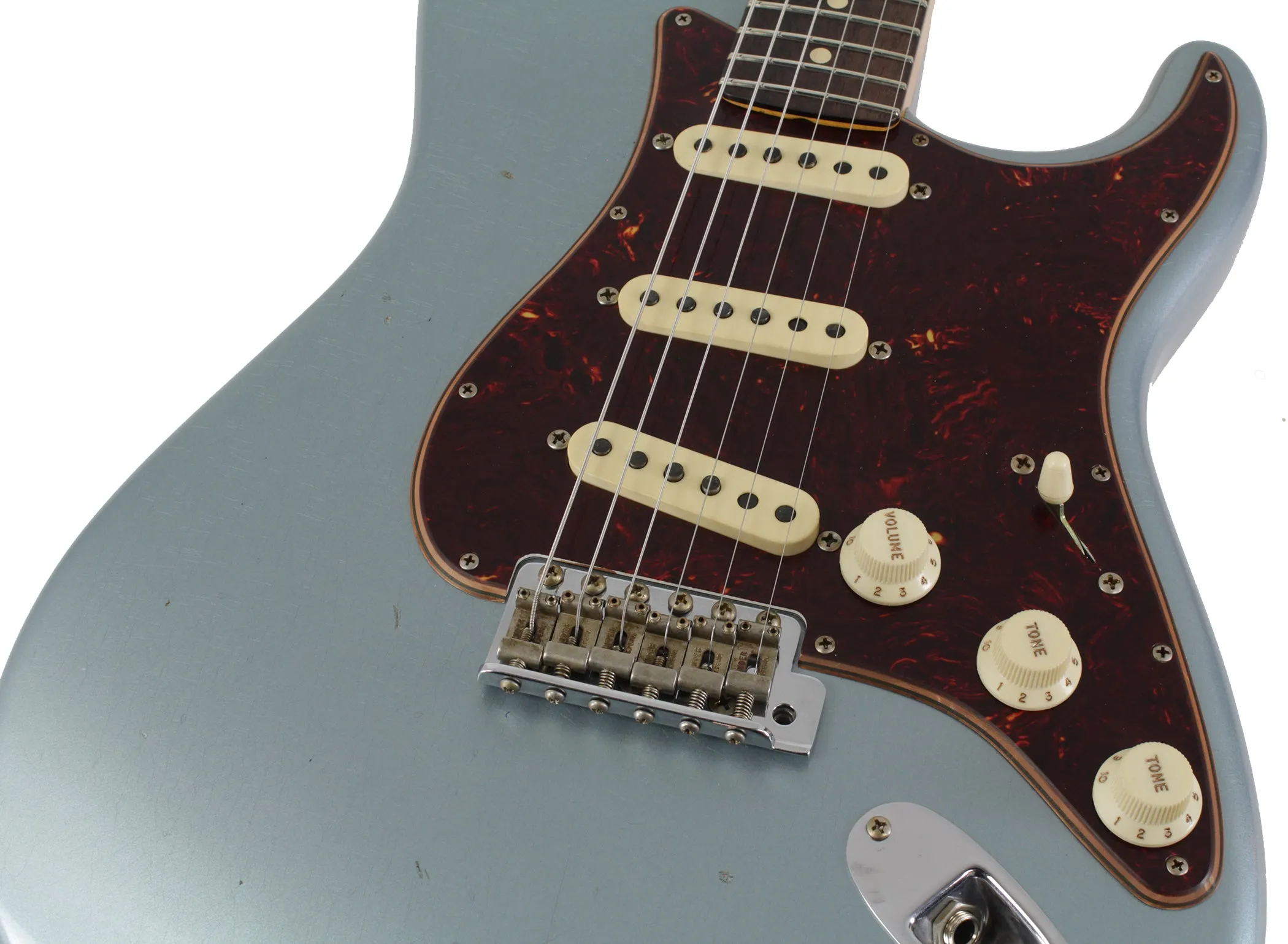 Fender Custom Shop Postmodern Stratocaster, Journeyman Relic, Faded Aged Blue Ice Metallic