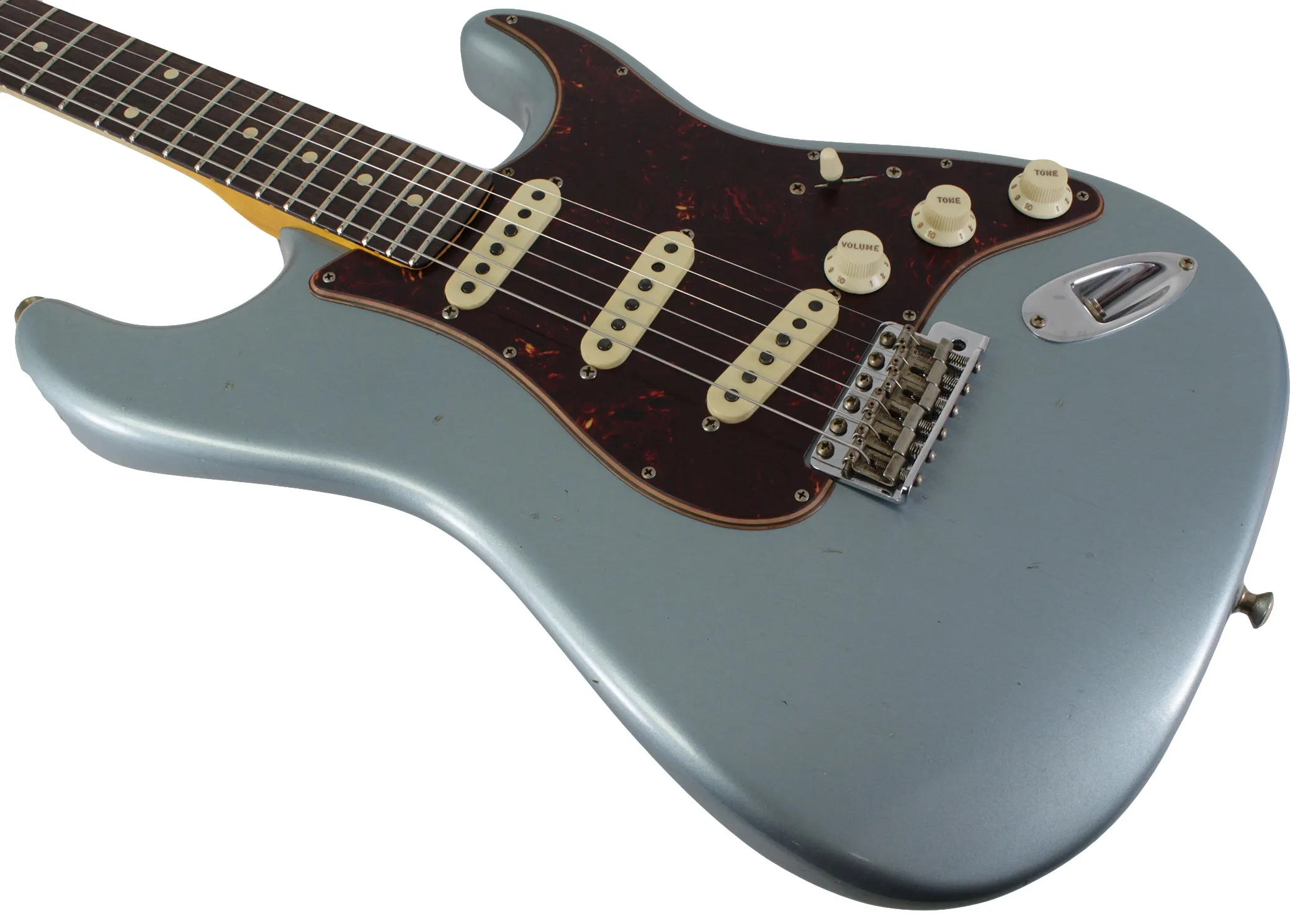 Fender Custom Shop Postmodern Stratocaster, Journeyman Relic, Faded Aged Blue Ice Metallic