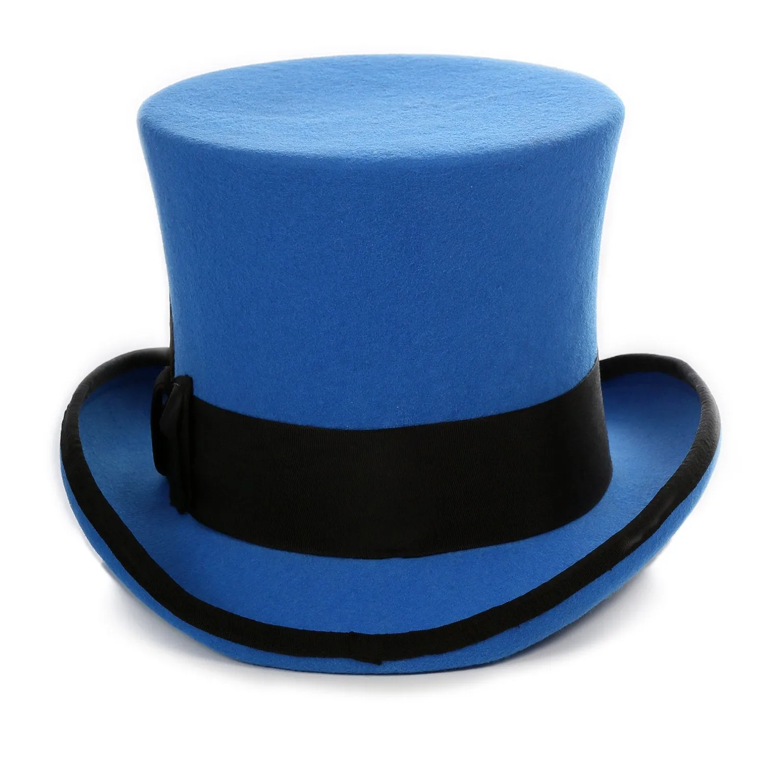 Ferrecci Royal Blue and Black Wool Felt Top Hat