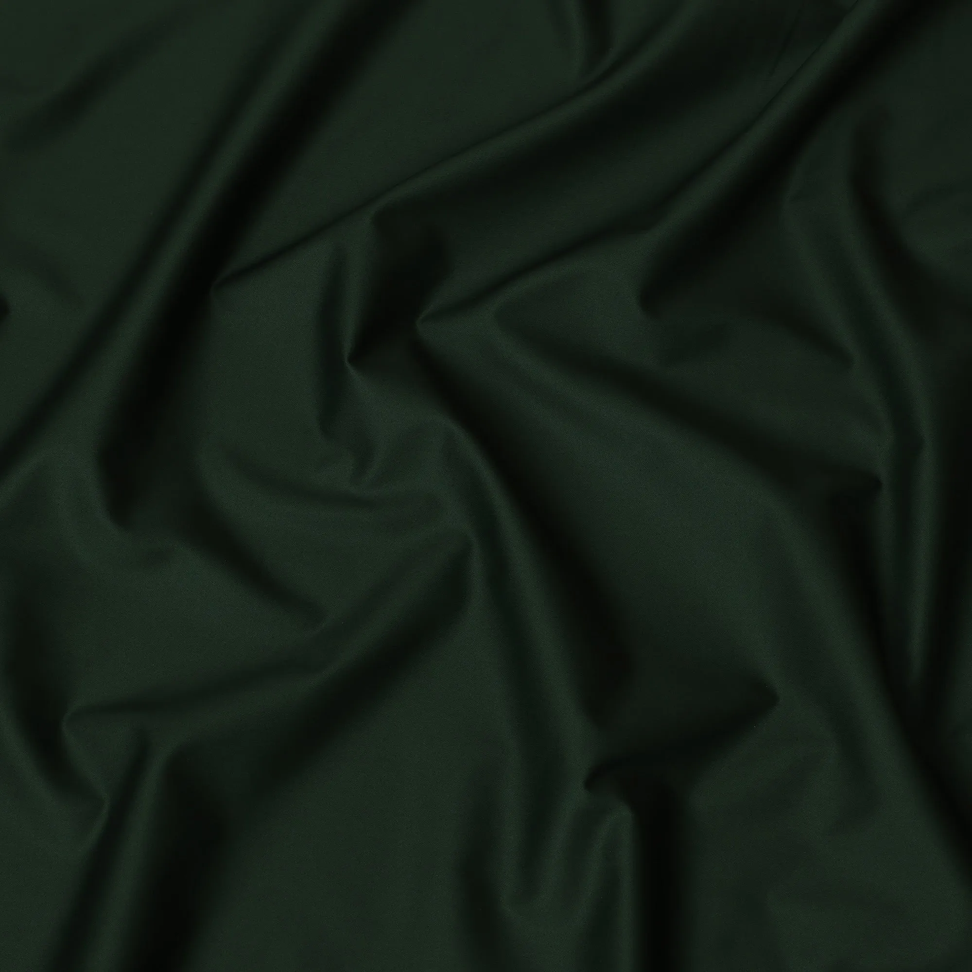 Forest Green 100% Cotton Shirting Fabric, 150 cm Width, Made in Italy-D20497