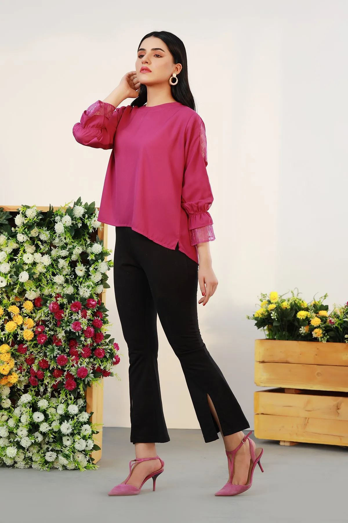 Fuchsia Fey Top - P22 - WWT0056