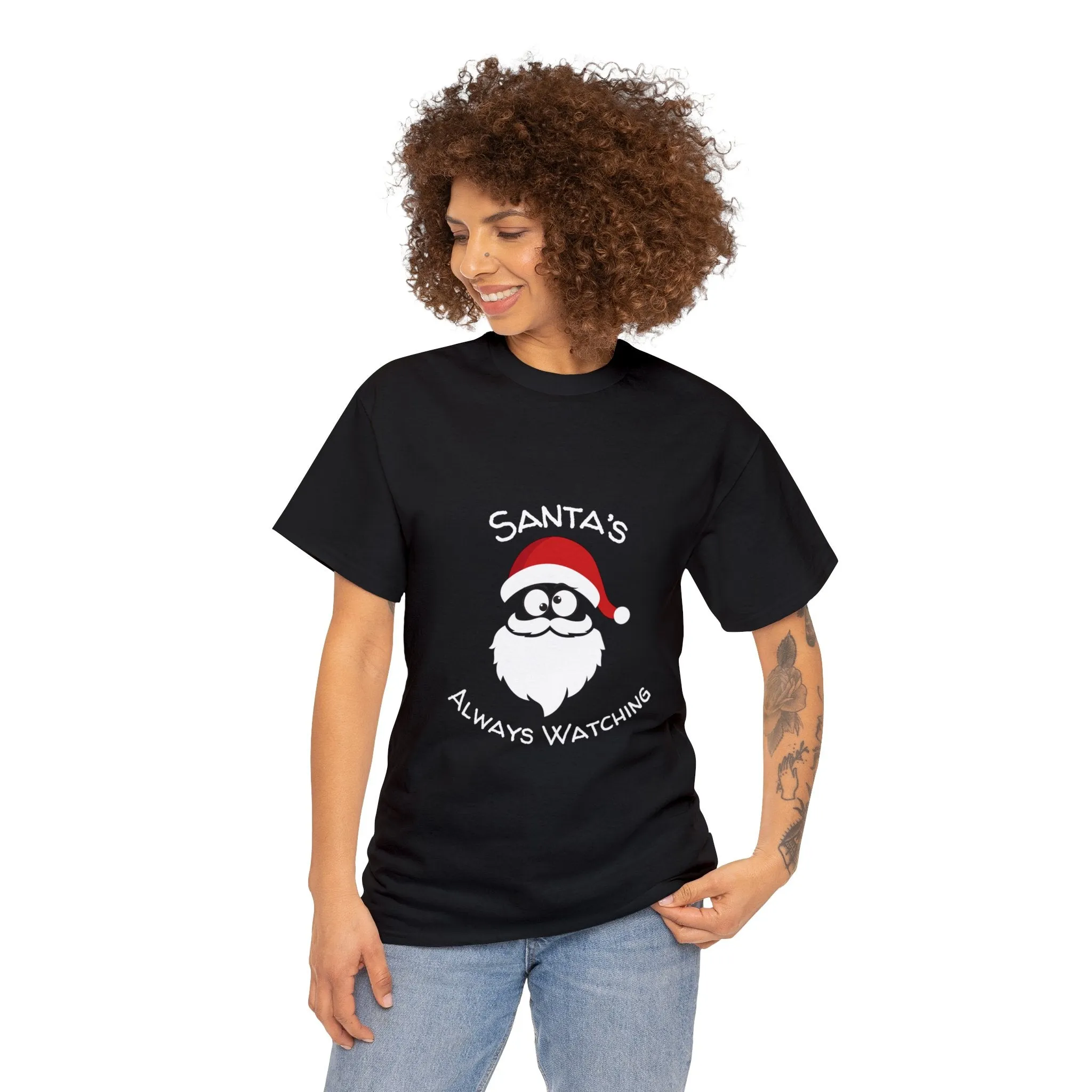 Funny T-Shirt | Santa's Always Watching |