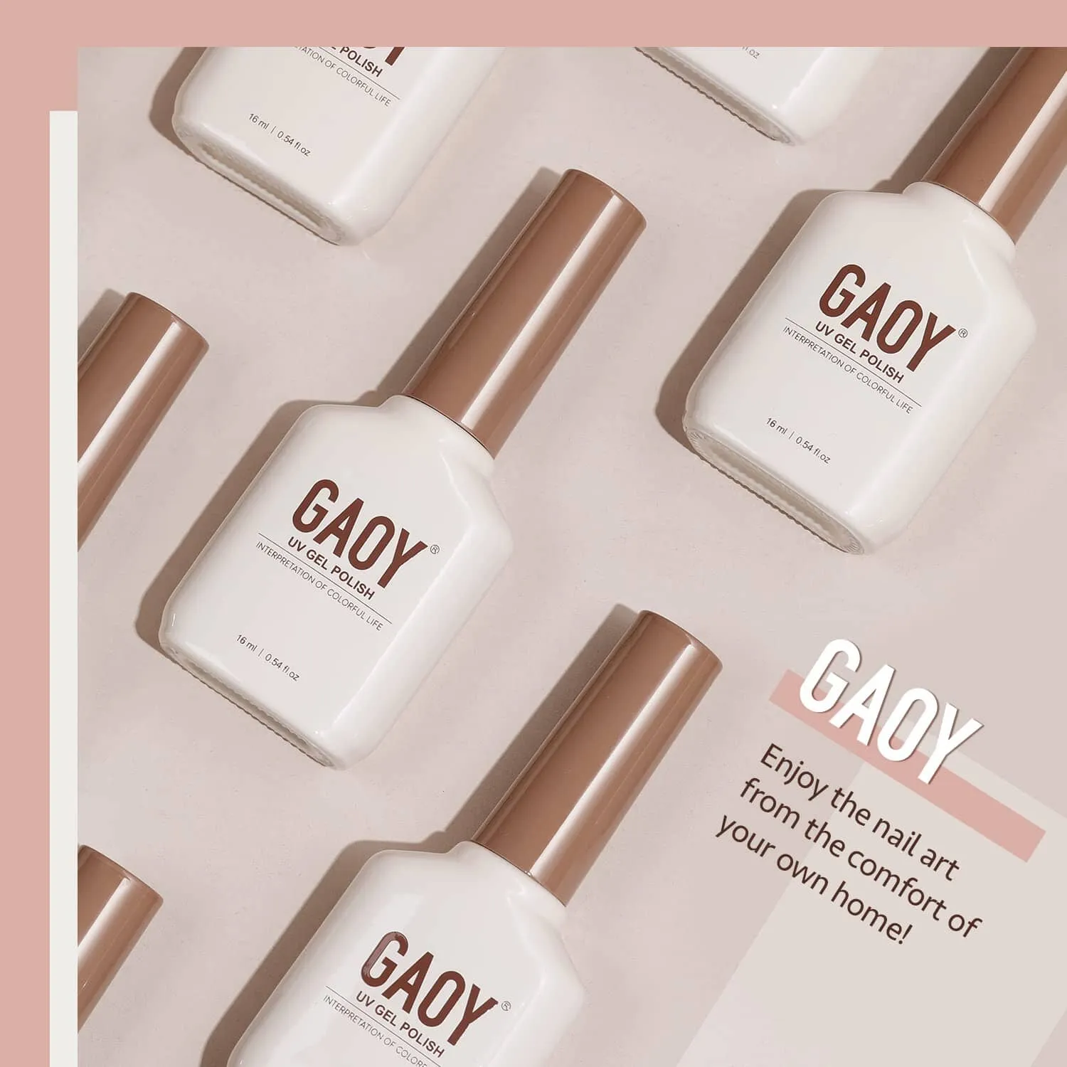 GAOY Sheer Light Pink Gel Nail Polish