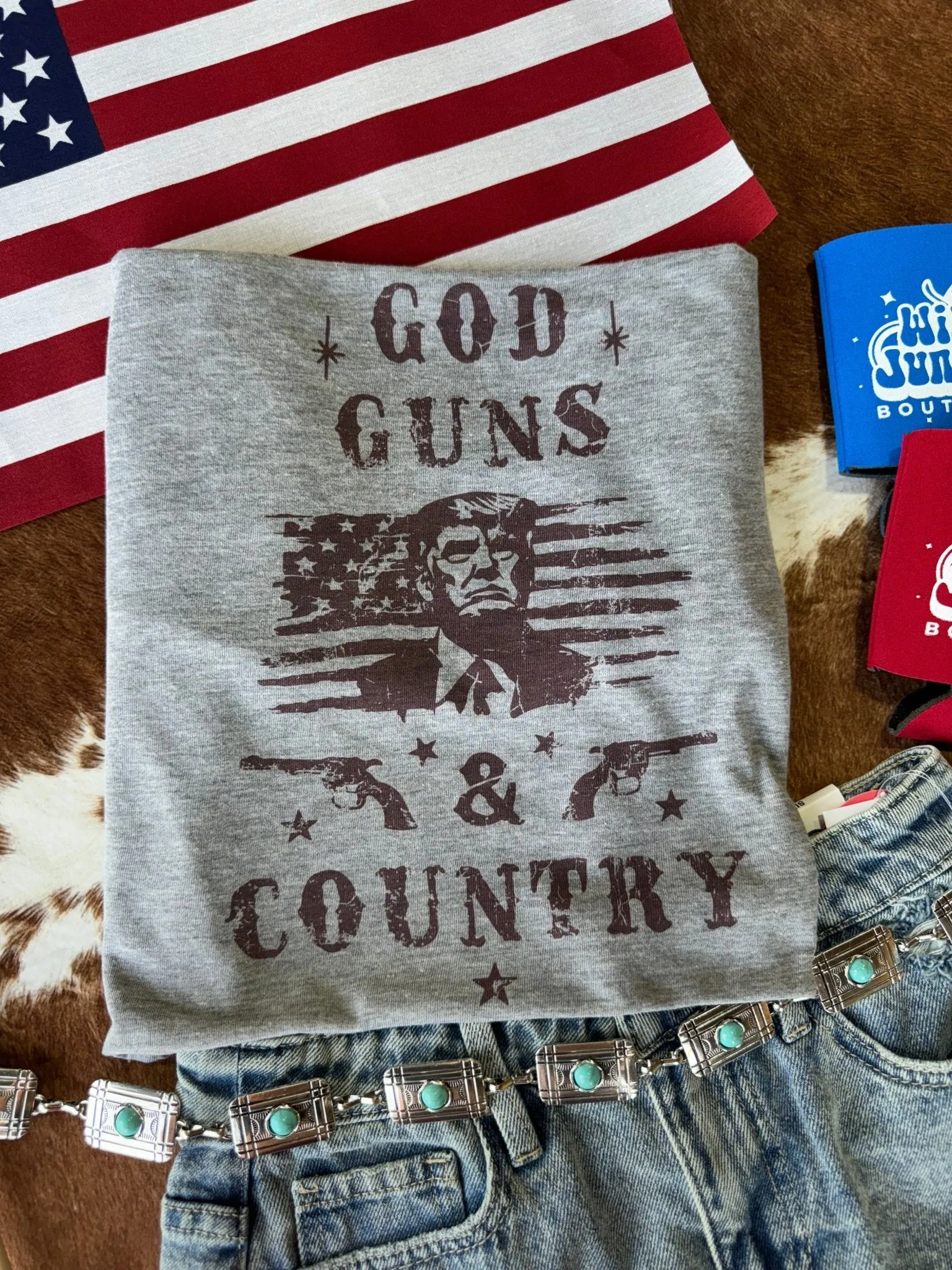 God, Guns and Country Trump Graphic Tee