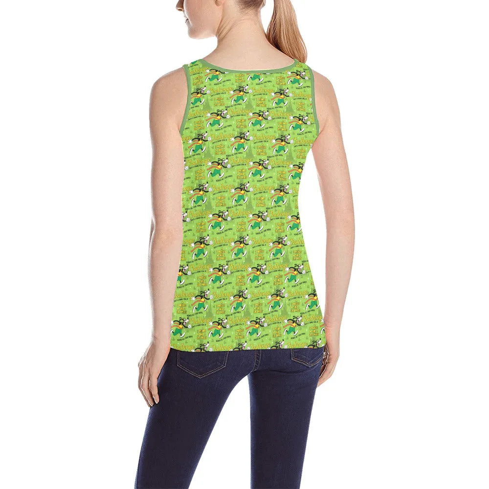 Goofy Challenge All Over Print Athletic Tank Top for Women