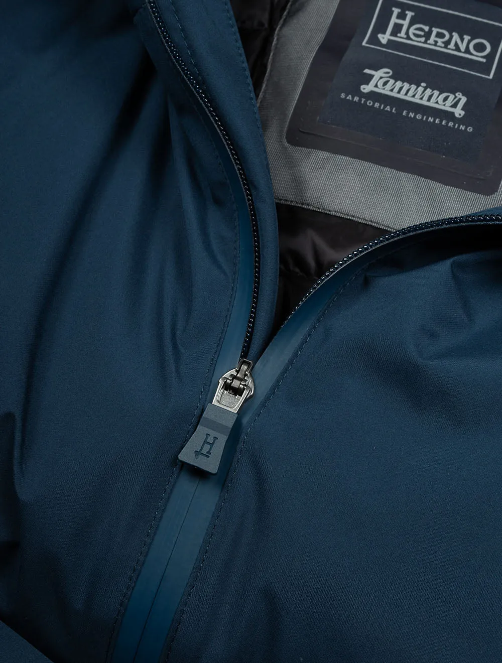 Gortex Laminar Down Feather Coat Blue