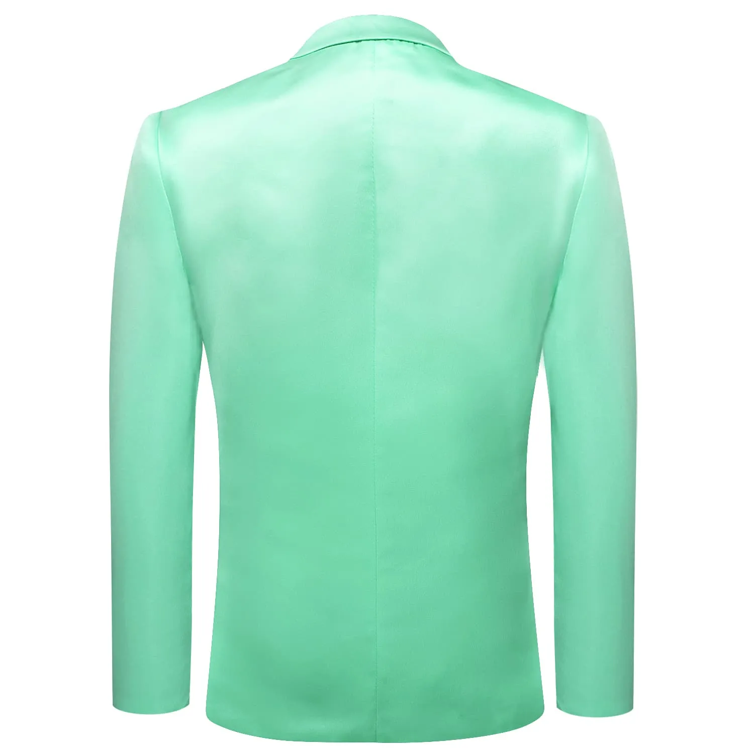 Hi-Tie Blazer Auqamarin Green Party Solid Top Men Suit