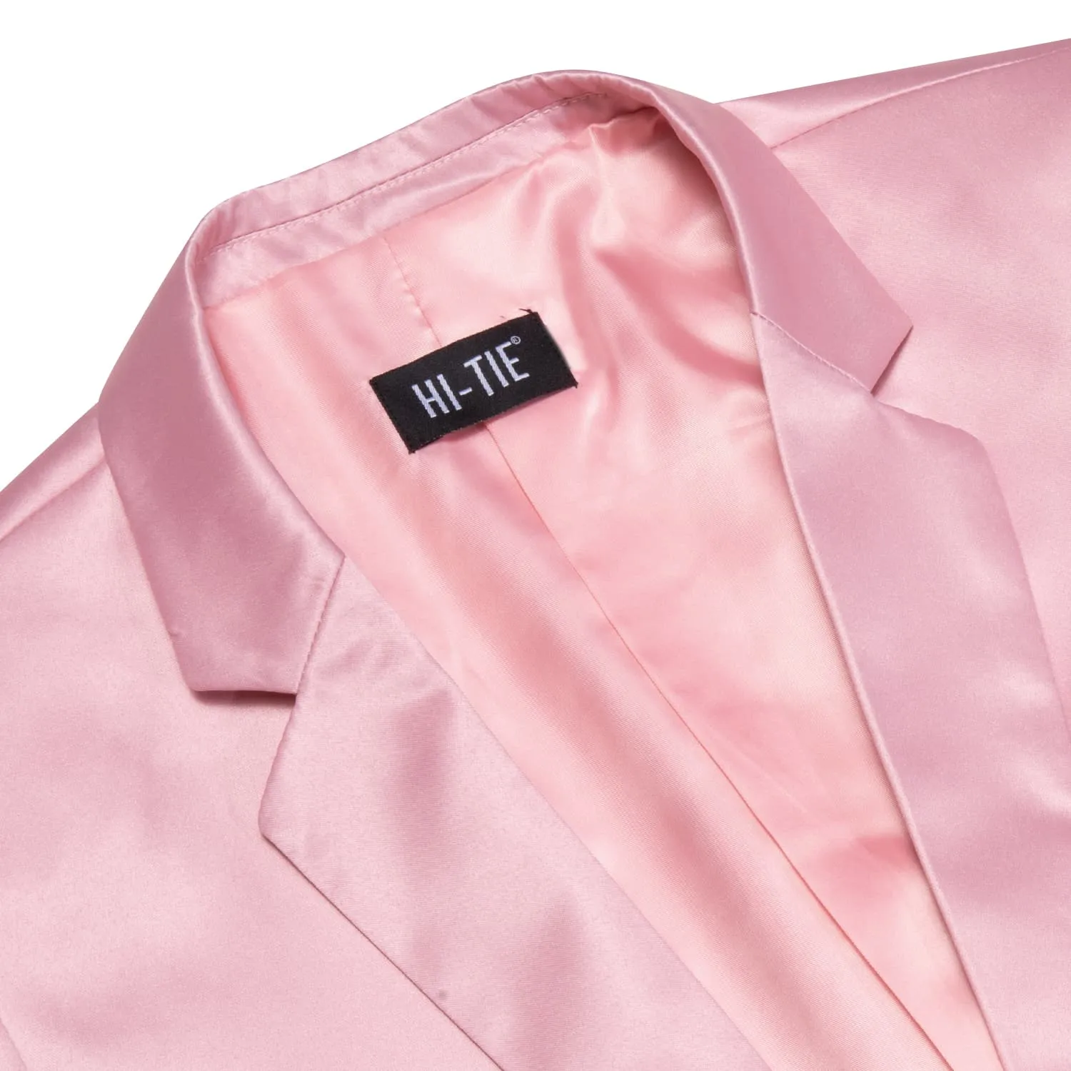 Hi-Tie Blazer Pink Men's Wedding Business Solid Top Men Suit