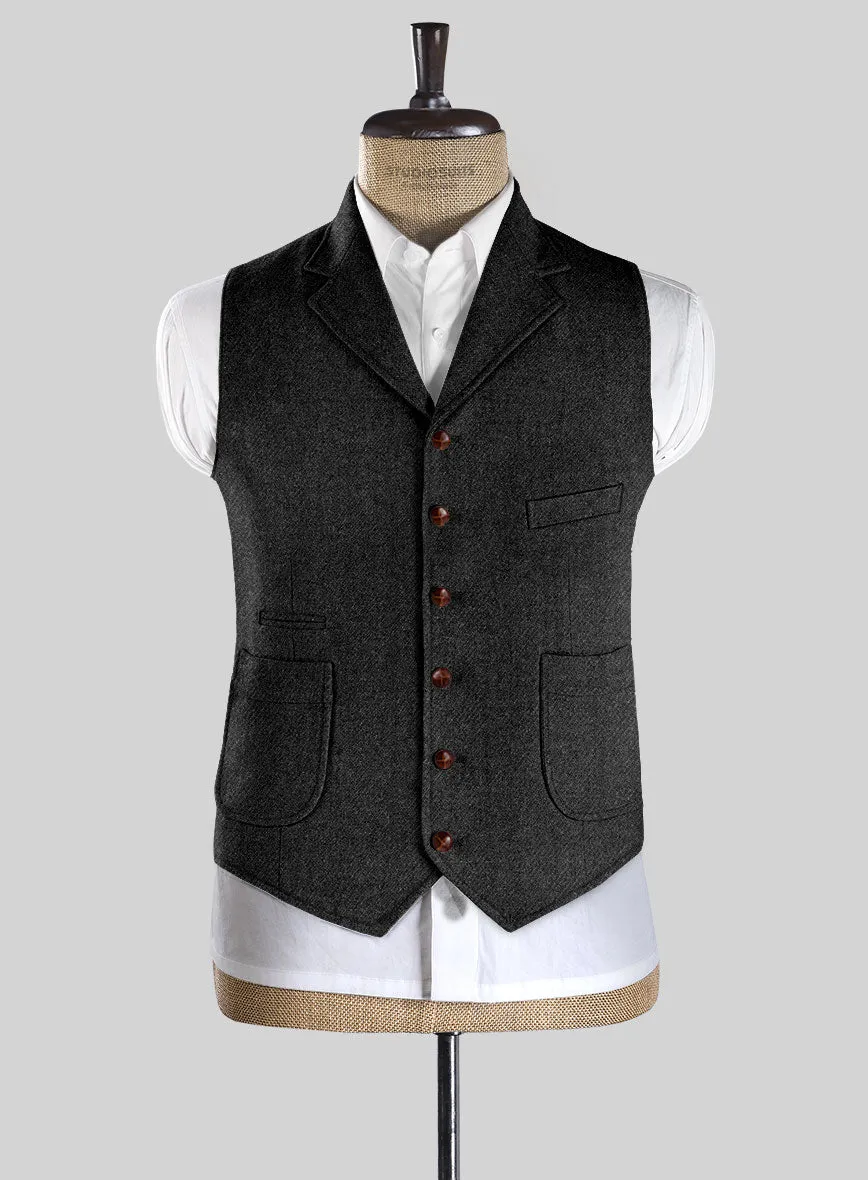 Highlander Heavy Heritage Charcoal Tweed Hunting Vest