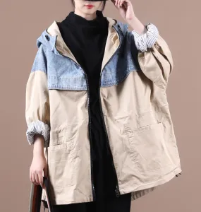 Hooded Women Casual Parka Plus Size Fall Coat Jacket JT200945