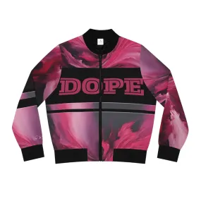 Hot Pink Women's Bomber Jacket (AOP)