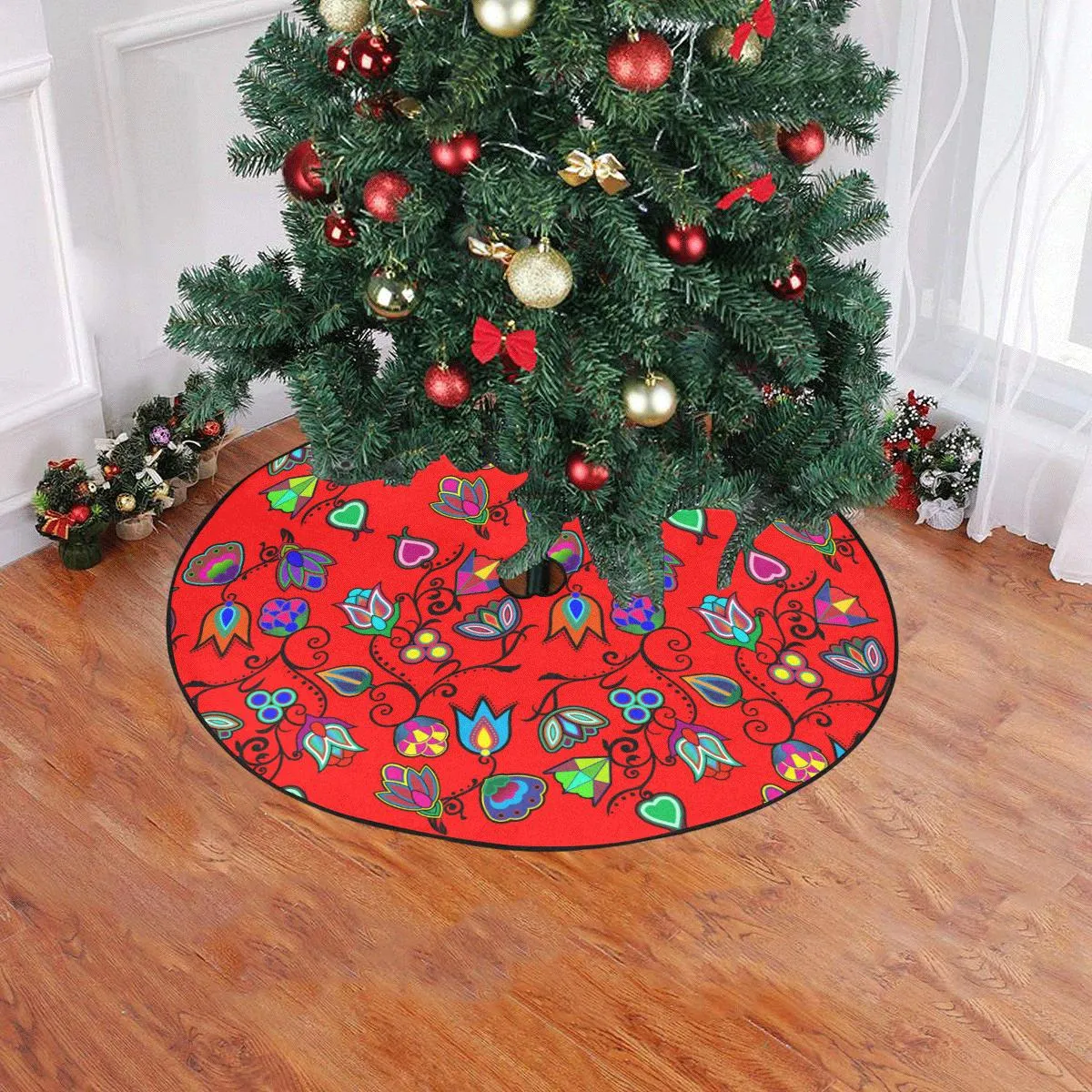 Indigenous Paisley - Dahlia Christmas Tree Skirt 47" x 47"