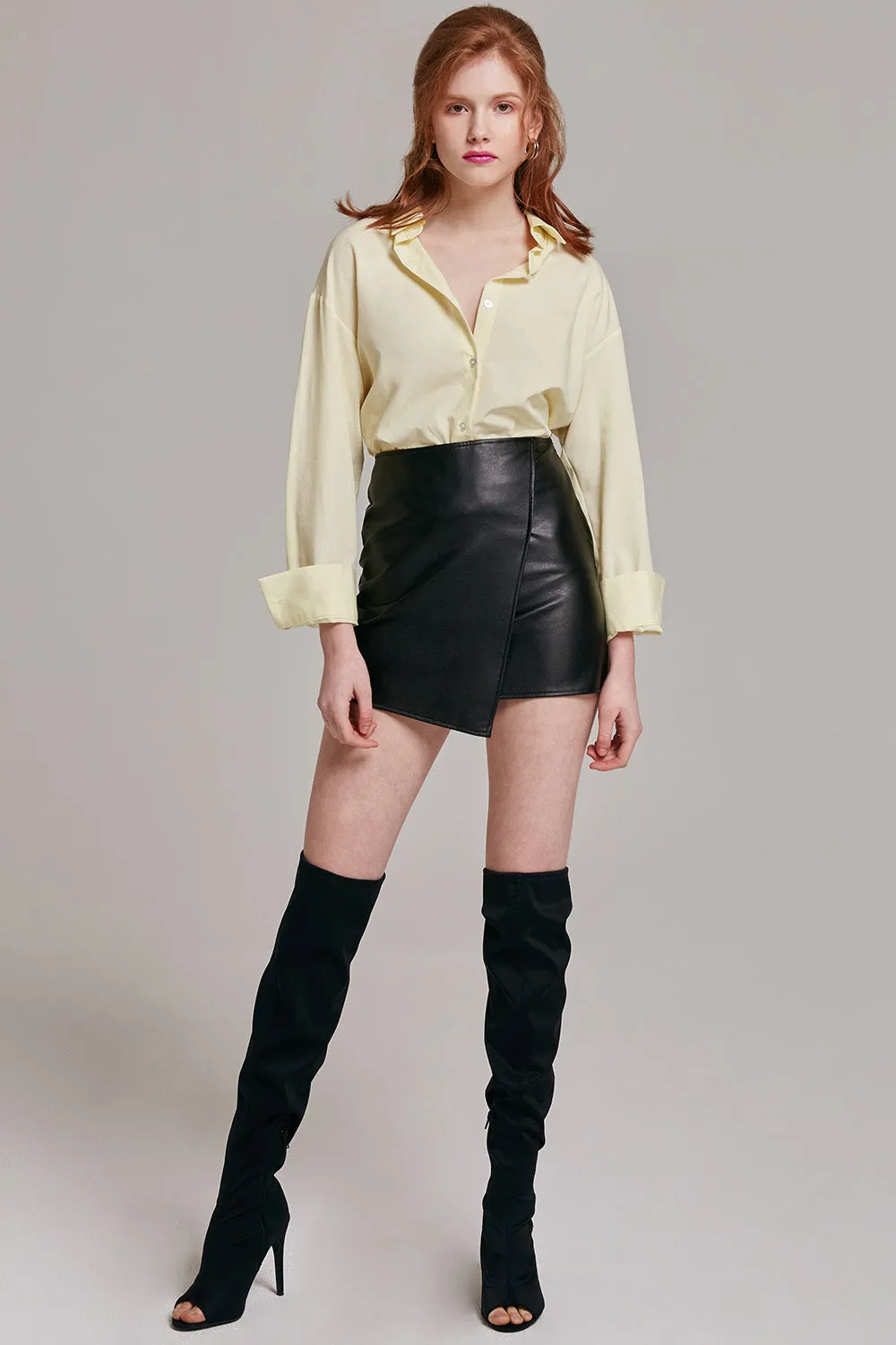 Isabella Faux Leather Mini Skirt