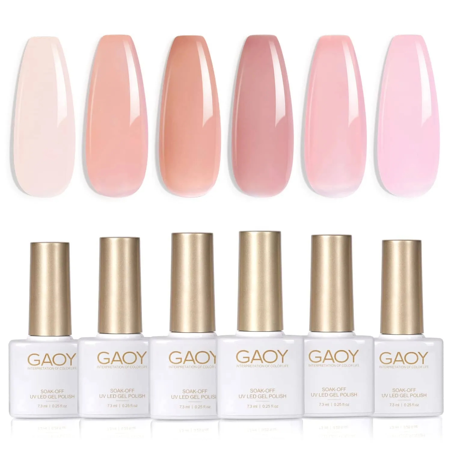 Jelly Nude Pink | Gel Nail Polish | GAOY