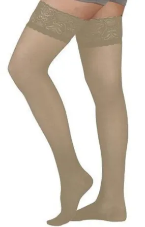 Juzo Attractive OTC Sheer Thigh Highs Closed Toe  15-20mmHg