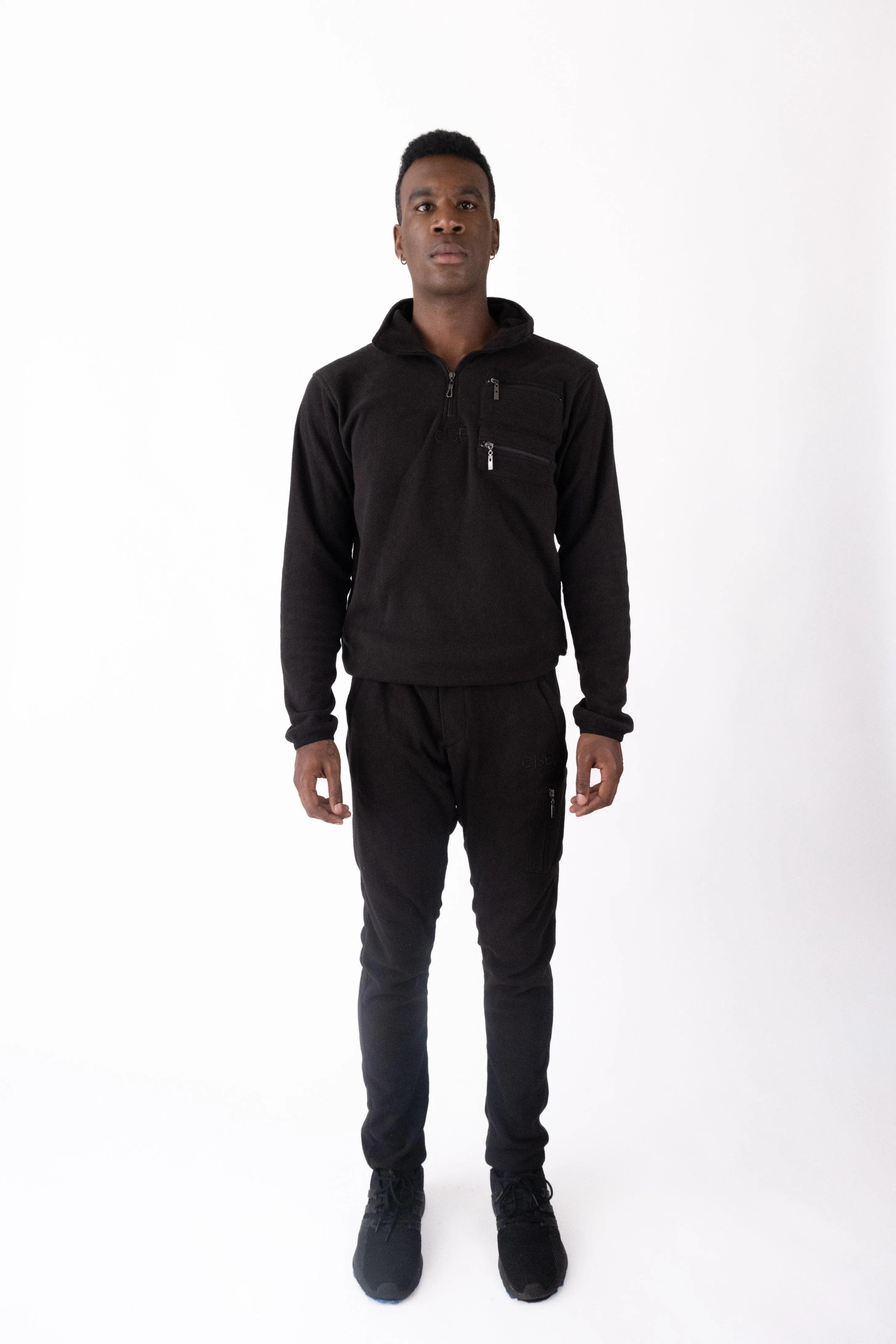 Kennedy Quarter-Zip Sweatpants (Copper Wheat)