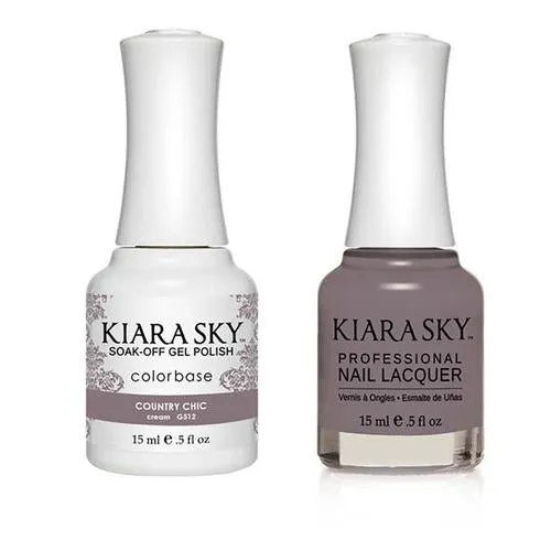 Kiara Sky Classic Gel & Polish Duo - #512 Country Chic