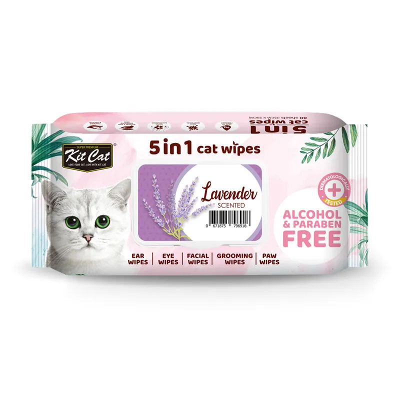 Kit Cat 5-in-1 Cat Scented Wipes