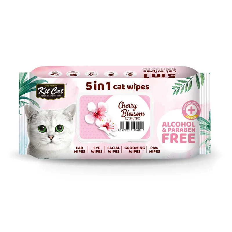 Kit Cat 5-in-1 Cat Scented Wipes