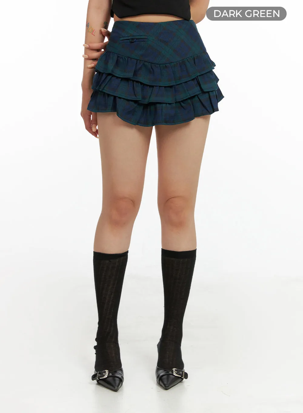 Layered Frill Mini Skirt CL415