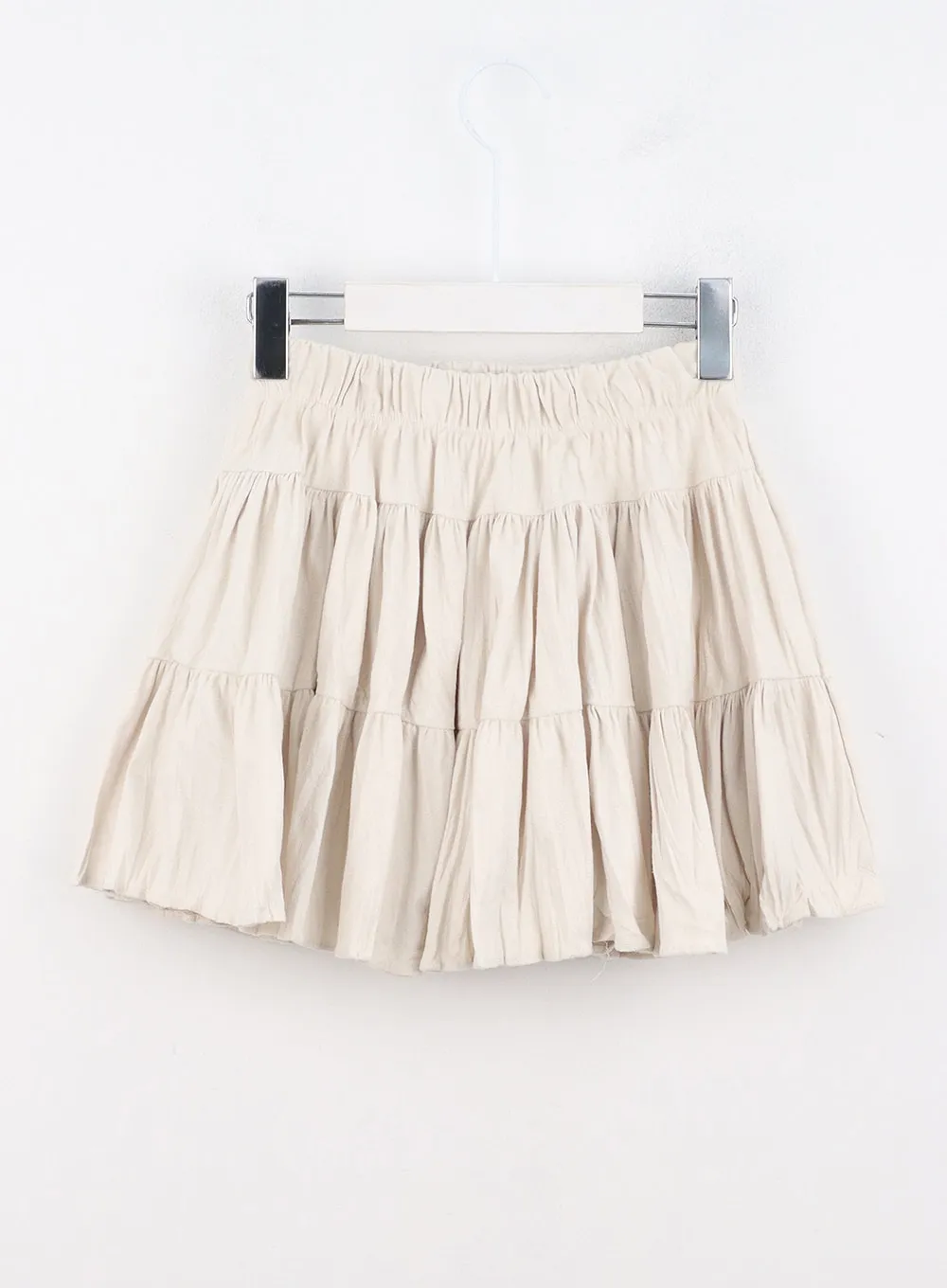 Layered Ruffle Mini Skirt OO325