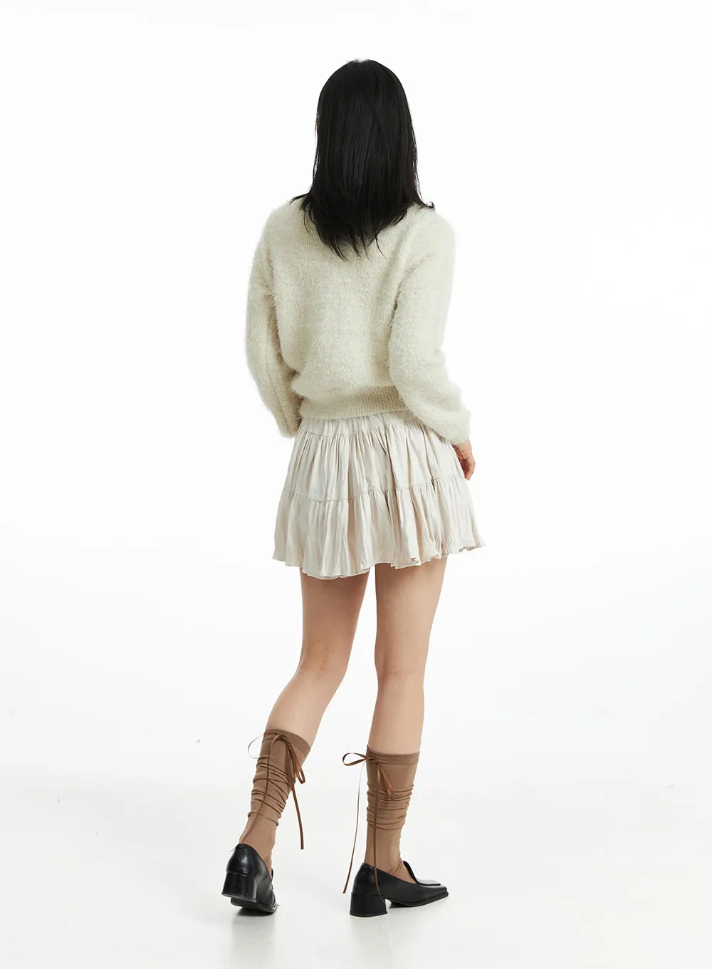 Layered Ruffle Mini Skirt OO325