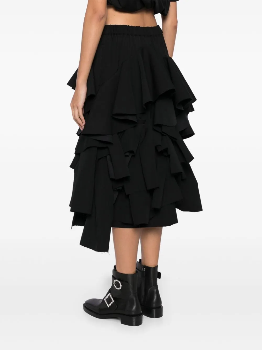 Layered Tier Ruffles Skirt