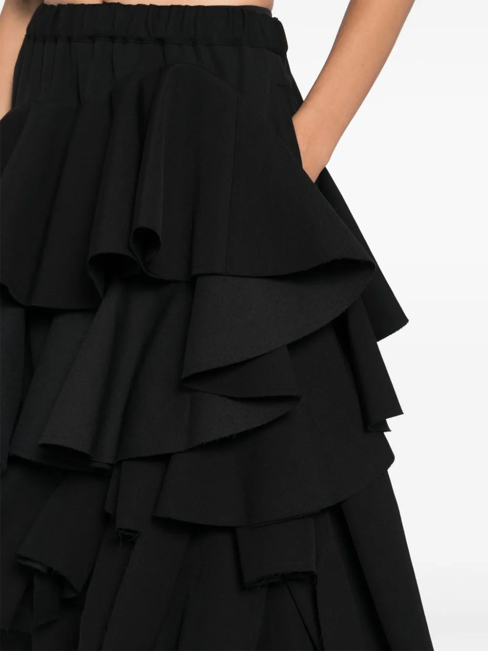 Layered Tier Ruffles Skirt