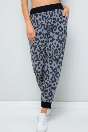 Leopard Contrast Sweatpants